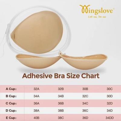 18 x Wingslove Self Adhesive Bras Size E in Natural Flipper Reseller Bundle WL01