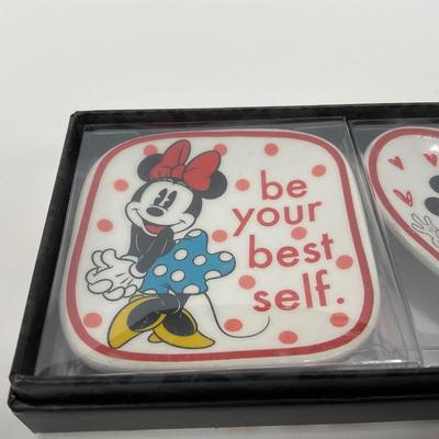 -24- COLLECTIBLES | Mickey & Minnie Mouse Solar Movers & Trinket Dishes