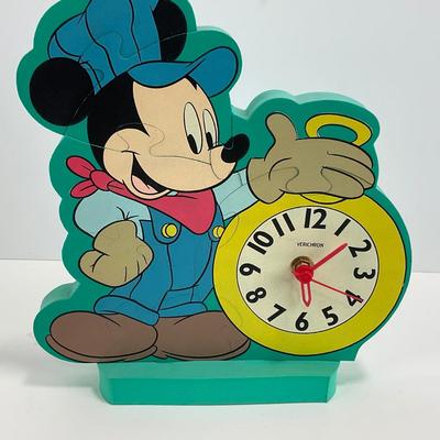 -33- CLOCK | Verichron Kids Mickey Mouse Puzzle Clock