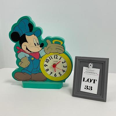 -33- CLOCK | Verichron Kids Mickey Mouse Puzzle Clock