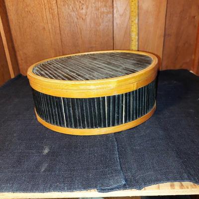 Wicker storage containers