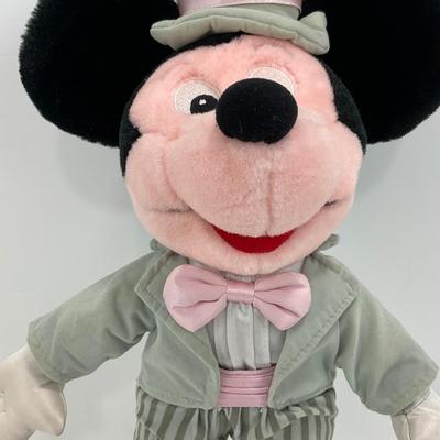 -39- TOY | Vintage Mickey In Gray Suit Stuffed Animal