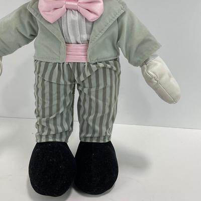 -39- TOY | Vintage Mickey In Gray Suit Stuffed Animal