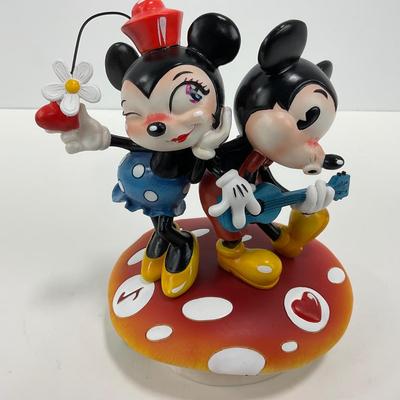 -54- ENESCO | Mickey & Minnie Mouse Mushroom Figure | Miss Mindy