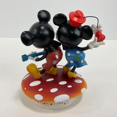 -54- ENESCO | Mickey & Minnie Mouse Mushroom Figure | Miss Mindy