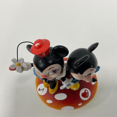 -54- ENESCO | Mickey & Minnie Mouse Mushroom Figure | Miss Mindy