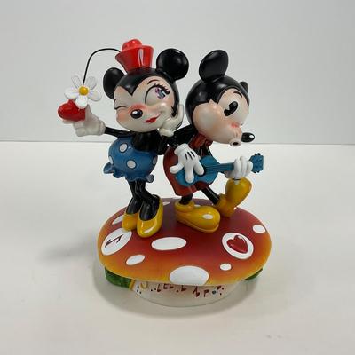 -54- ENESCO | Mickey & Minnie Mouse Mushroom Figure | Miss Mindy
