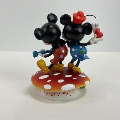-54- ENESCO | Mickey & Minnie Mouse Mushroom Figure | Miss Mindy