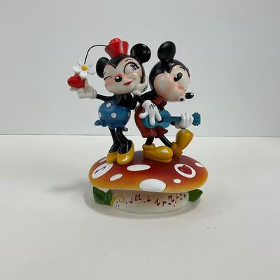 -54- ENESCO | Mickey & Minnie Mouse Mushroom Figure | Miss Mindy