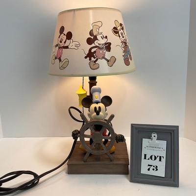 -73- COLLECTIBLE | Mickey Mouse Steam Boat Willie Lamp