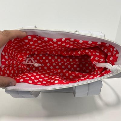 -78- COLLECTIBLE | Disney Loungefly White Mickey & Minnie Bag
