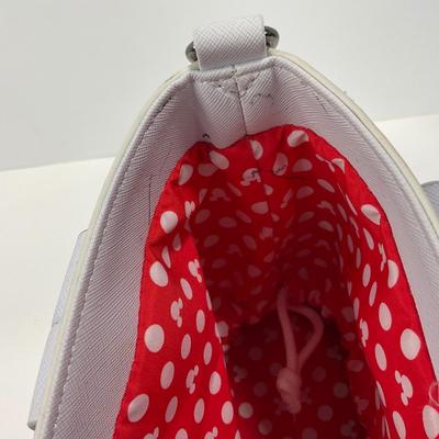 -78- COLLECTIBLE | Disney Loungefly White Mickey & Minnie Bag