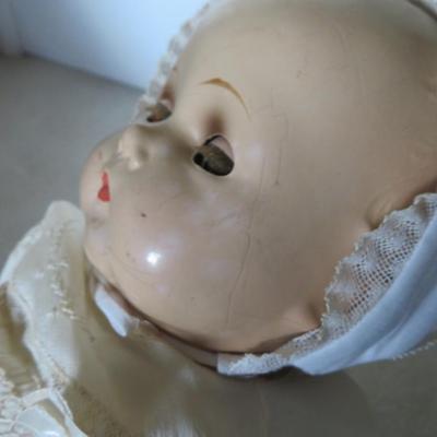1930s Madame Alexander Composite Head Cloth Body Doll Sleepy Eyes 22"