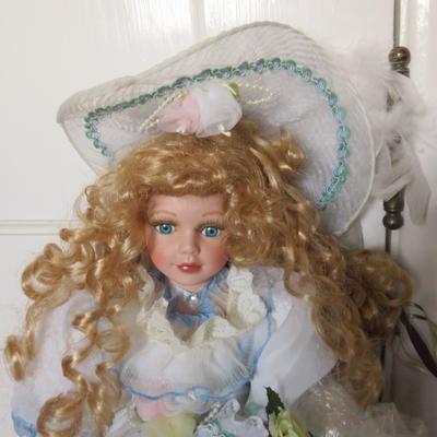 Goldenvale Collection Porcelain Doll, Collectible - Edith