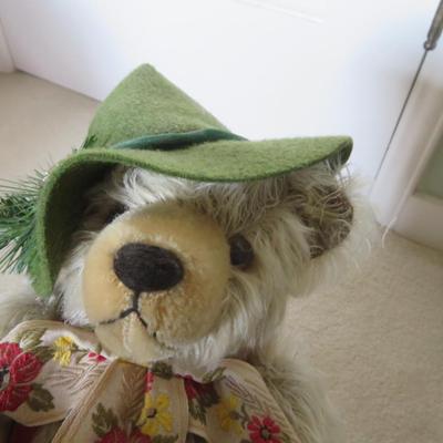 VINTAGE HERMANN LIMITED EDITION HAPPY WANDERER MOHAIR BEAR 16" TALL