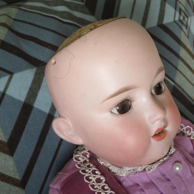George Borgfeldt, G. B. Bisque Head/Composition Body, 27" Antique German Doll