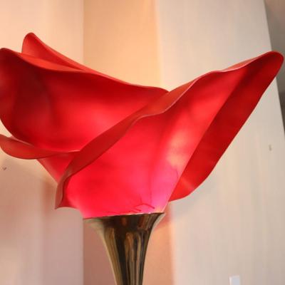 Vintage Rose Lamp - Repainted