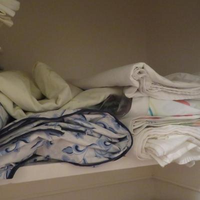 Closet Lot - Bed Sheets, Towels, Linen - Bulk Lot All Seen In Photos.