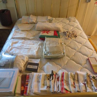 Bulk Lot - Linen Towels, Bedding, & Table Covers