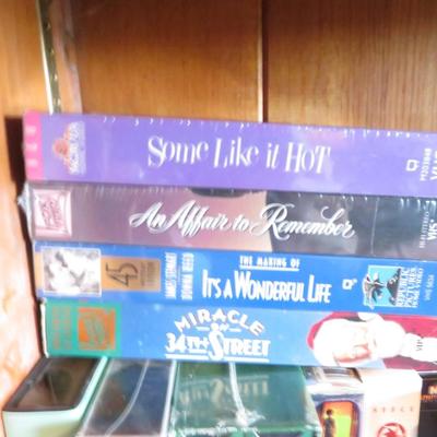 Bulk Lot VHS & DVD Movies &