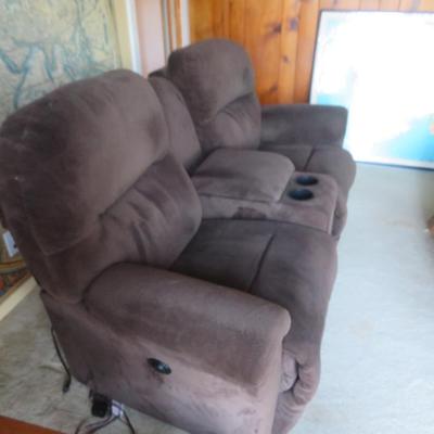 Electrical Reclining Loveseat / Couch - As Seen