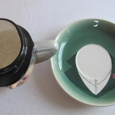 Vintage PY Gentleman Cup and Saucer