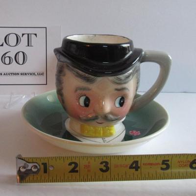 Vintage PY Gentleman Cup and Saucer