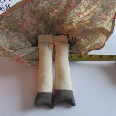 Funny Miss Cow Shelf Sitter, Wood and Fabric, Hand Made
