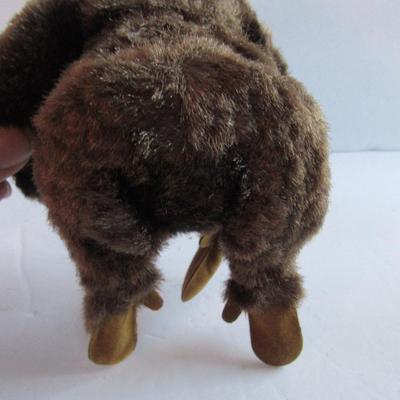 Unusual Vintage Monkey, Plush and Flocking Over Foam?