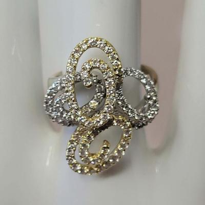 Two Tone Diamond Ring