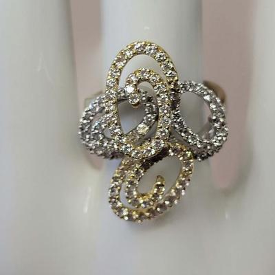 Two Tone Diamond Ring