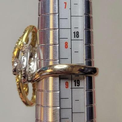 Two Tone Diamond Ring