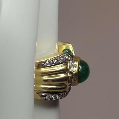 Emerald Diamond Ring