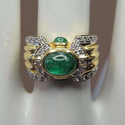 Emerald Diamond Ring