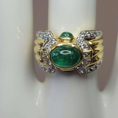 Emerald Diamond Ring