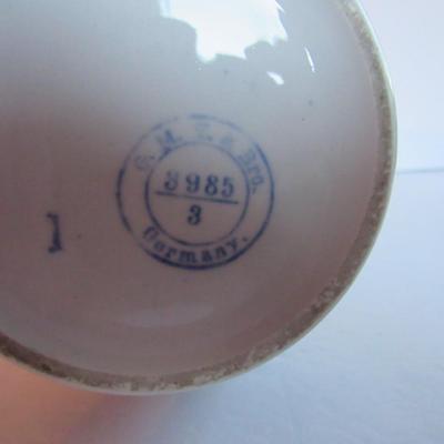 Antique Blue and White Sugar Canister, Germany, Read Description
