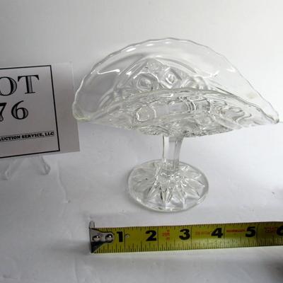Vintage Child's Pattern Glass Banana Dish