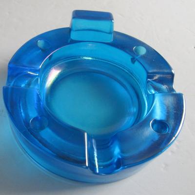 Vintage Fenton Iridized Match and Cigarette Holder Ashtray