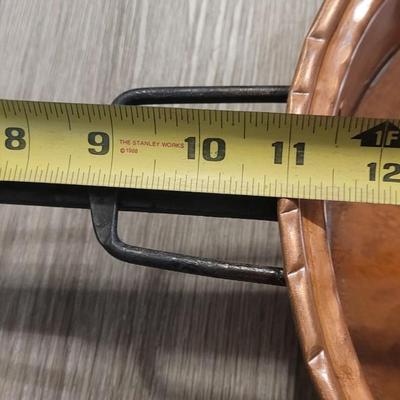 Vintage Copper Skillet with Wrought Iron Handle
