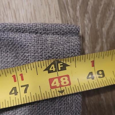 (2) Long Charcoal Blackout Curtains (b)