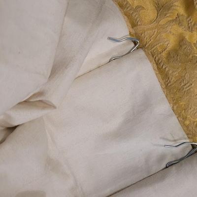 Mid Century Golden Yellow Drapes