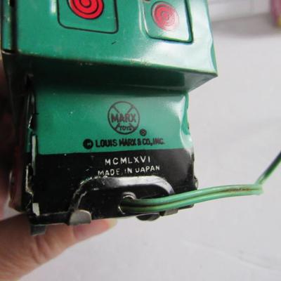 Vintage Tin Marx Locomotive Battery Op and Wind Up Snail