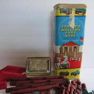 Vintage Games, Gilbert Meteor Game, Lincoln Logs, Read Description