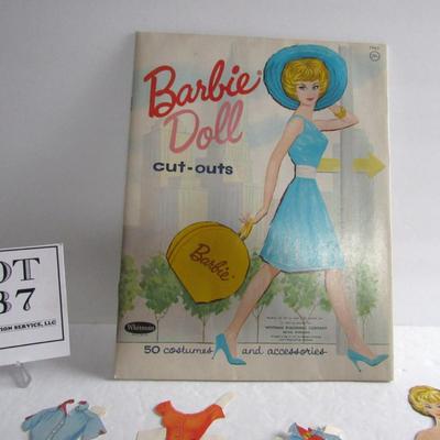 Vintage Barbie Doll Cut Outs 1962