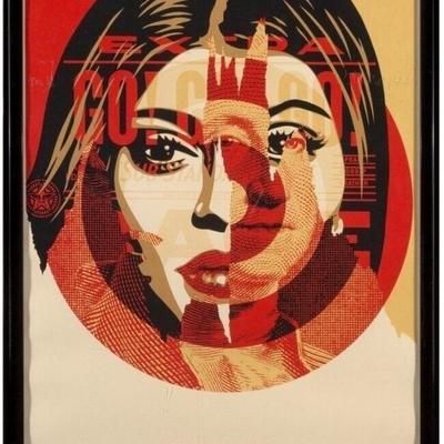 SHEPARD FAIREY Obey Giant - 2016 Media Target 18x24" Screen Print x/450
