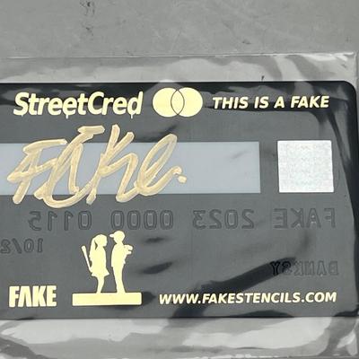 FAKE StreetCred Gold Card (Banksy), 2023