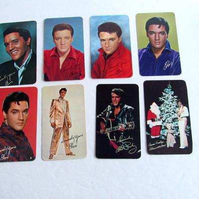 8 Older Elvis Calendar Cards, RCA Victor