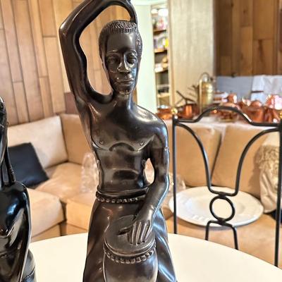 Two wood African sculptures