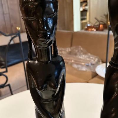 Two wood African sculptures