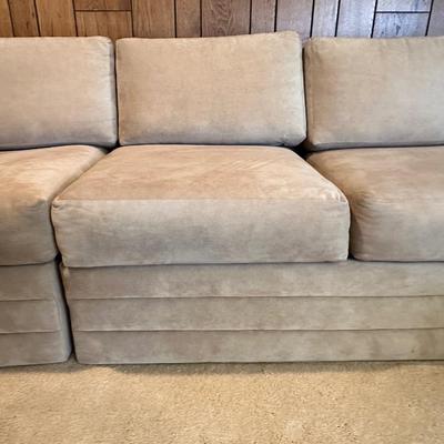 Large custom sectional hardly used with sleeper sofa